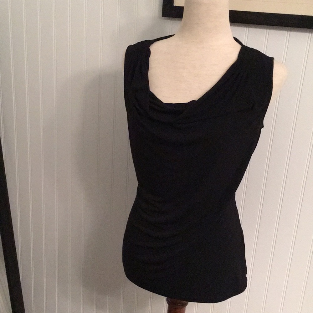 Draped neck blouse